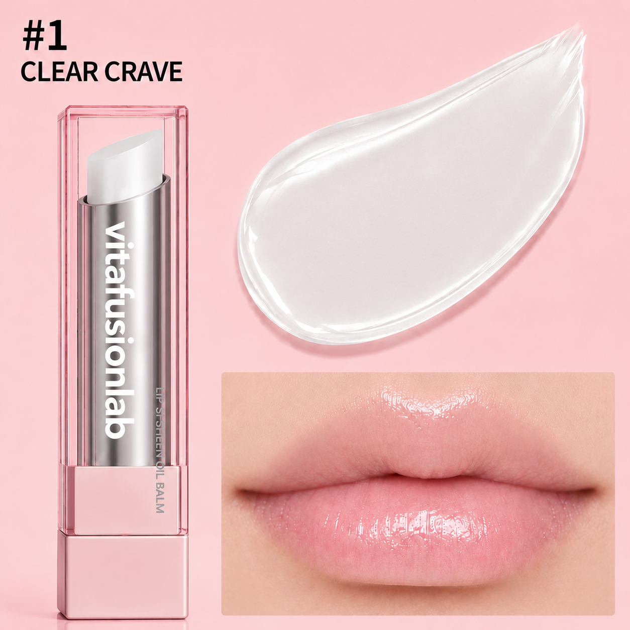 🔥Last Day Buy 1 Get 1 Free|Vitafusionlab GLOW VEIL LIP SHEEN OIL BALM
