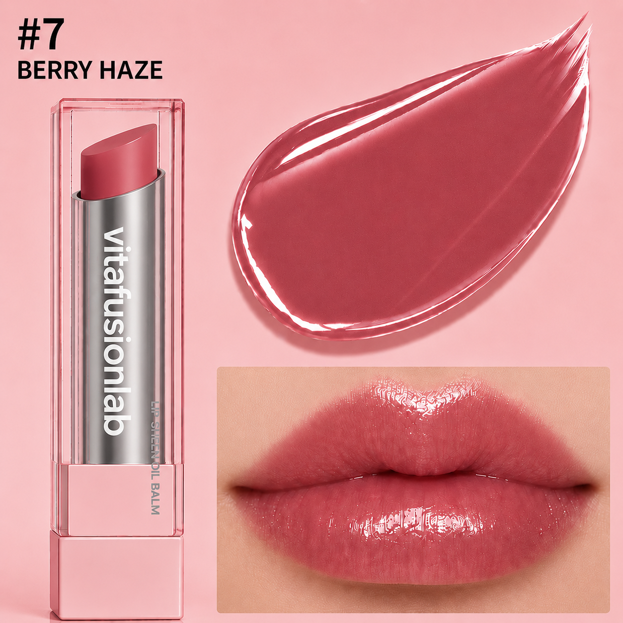 🔥Last Day Buy 1 Get 1 Free|Vitafusionlab GLOW VEIL LIP SHEEN OIL BALM